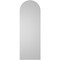 Ekena Millwork Round Top Surface Mount PVC Gable Vent: Non-Functional, w/ 3-1/2"W x 1"P Standard Frame, 14"W x 40"H GVPRT14X4001SN - alternate 5